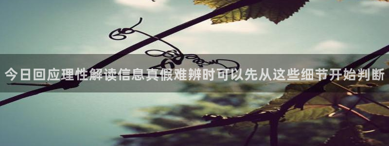 热点资讯动态：今日回应理性解读信息真假难辨时可以先从这些细节开始判断
