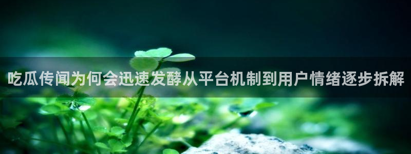 黑料热点新闻:吃瓜传闻为何会迅速发酵从平台机制到用户情绪逐步拆解